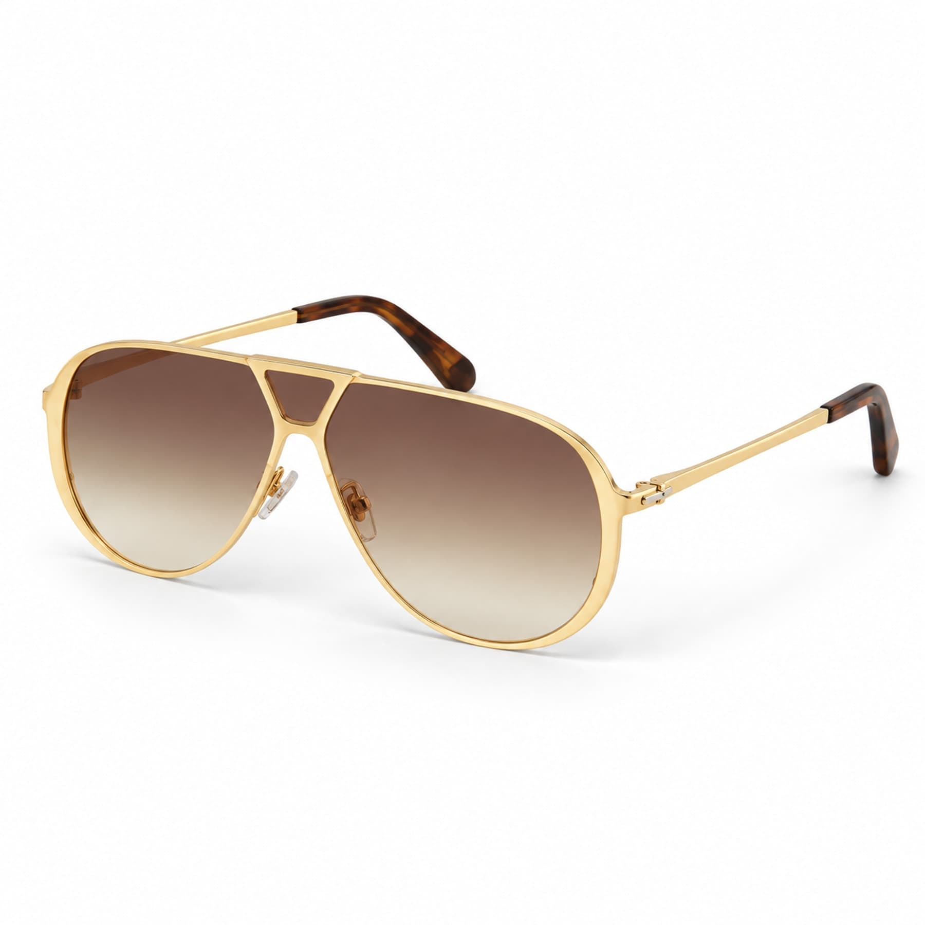 Fendi - Eclipse Gold Colored Metal Sunglasses (FOL167) FOL167V1TF1YBE