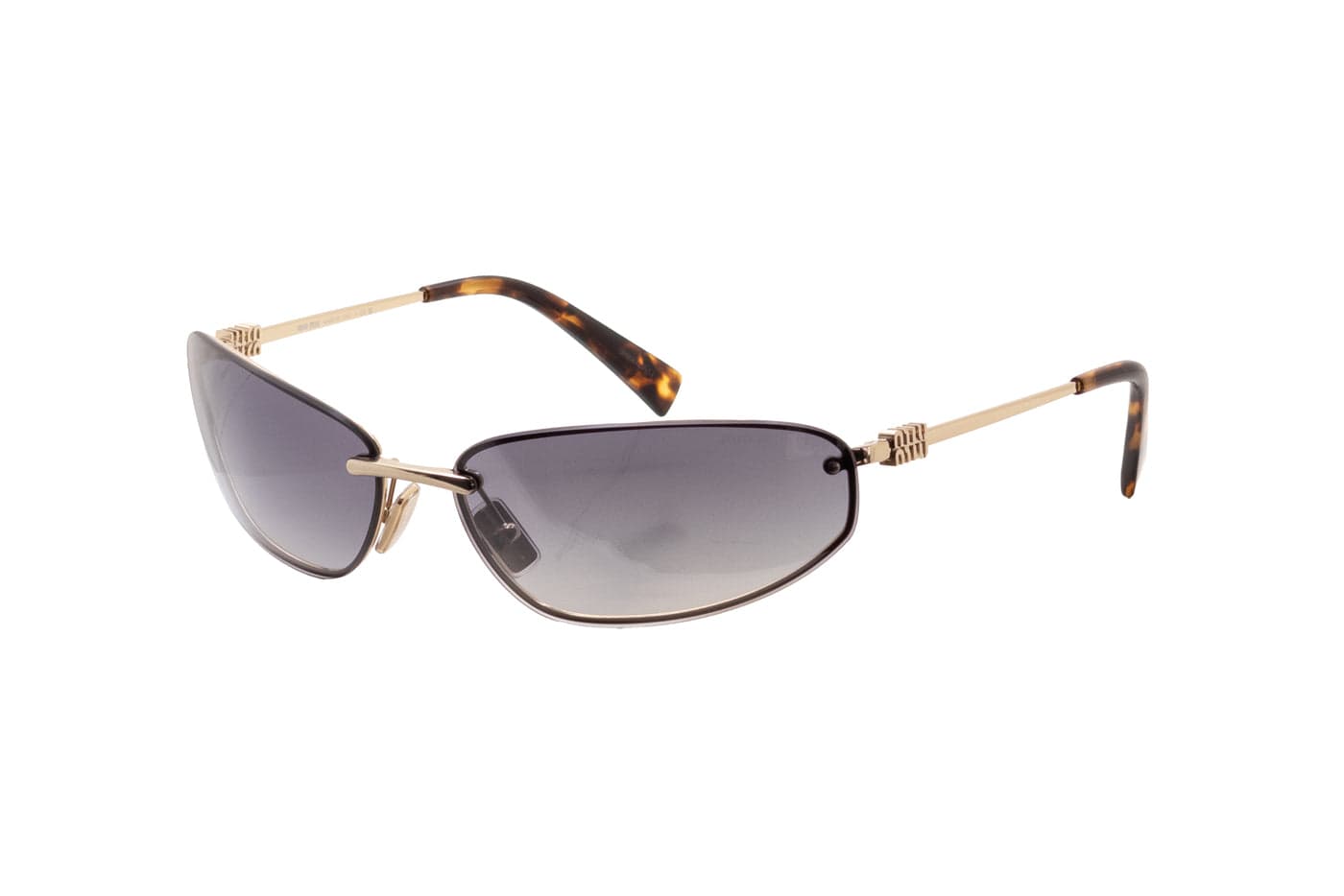 Miu Miu - SMU A50 (Pale Gold | Gradient Blue/Silver Mirror)