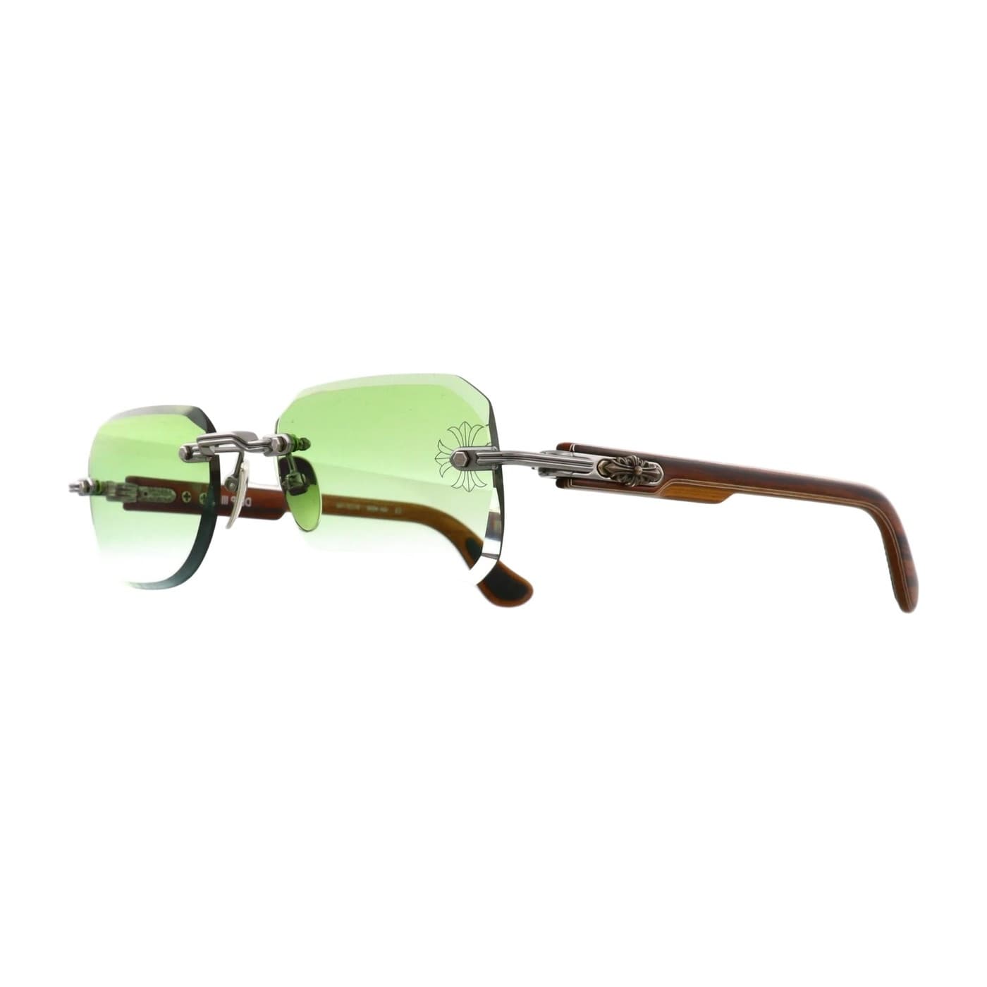 Chrome Hearts sunglasses model Deep III (Green Gradient Lens)