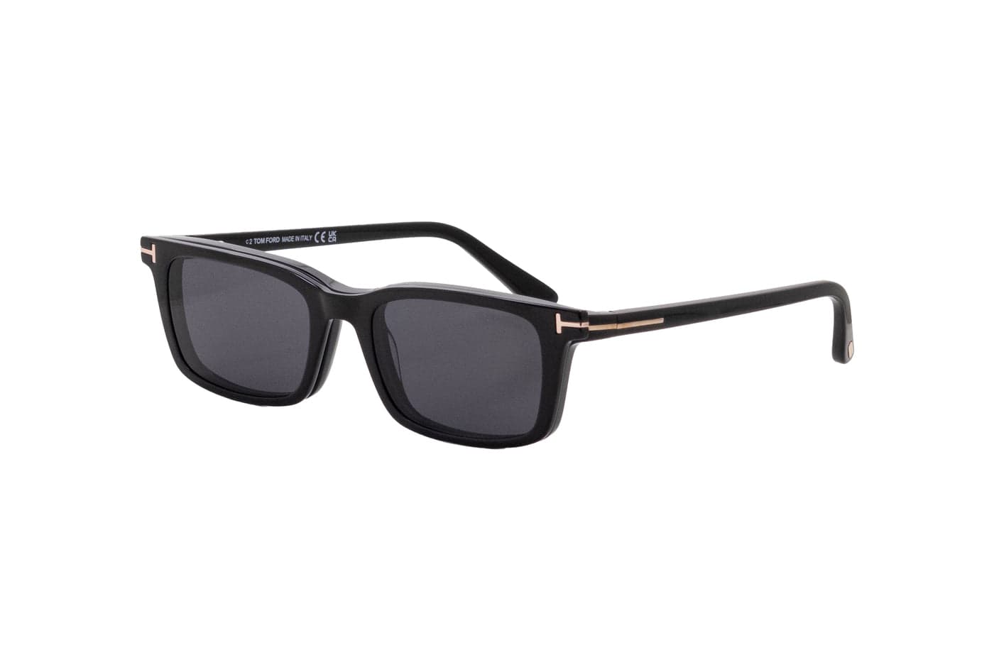 Tom Ford - TF6175-B (Shiny Black) w/ Sun Clip